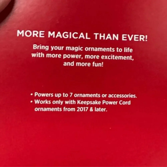 Hallmark Power Cord 2020 Electrical Power Supply Adaptor up to 7 Ornaments NEW - Picture 7 of 11